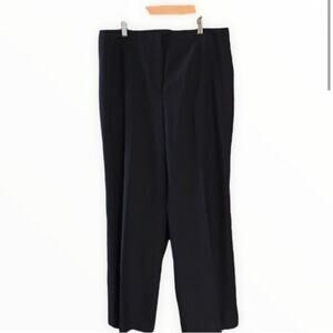 Tesori Size 12 Black 100% Wool Pants 31” Inseam Excellent Condition